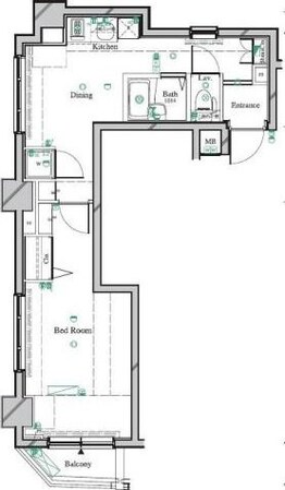 アルテシモリンクベリスの物件間取画像